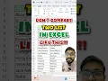 Don t Compare Two List in Excel Like this Instead Use Amazing Trick