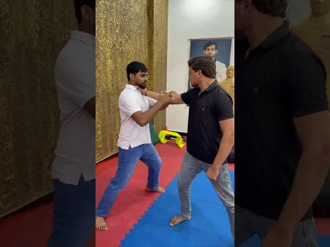 neck grab defence #anujtkd #martialarts #selfdifence
