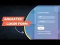 Animated Login Form using HTML CSS only No JavaScript or jQuery