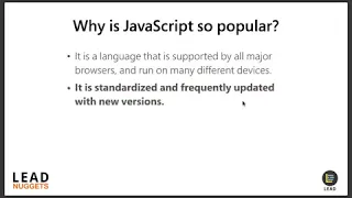 First Programming Language to Learn - Javascript