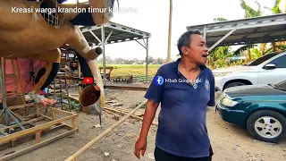 Kreasi warga krandon timur kaliwulu untuk persiapan arak arakan Trusmi 2026