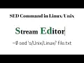 Linux Commands-Part6 SED Command