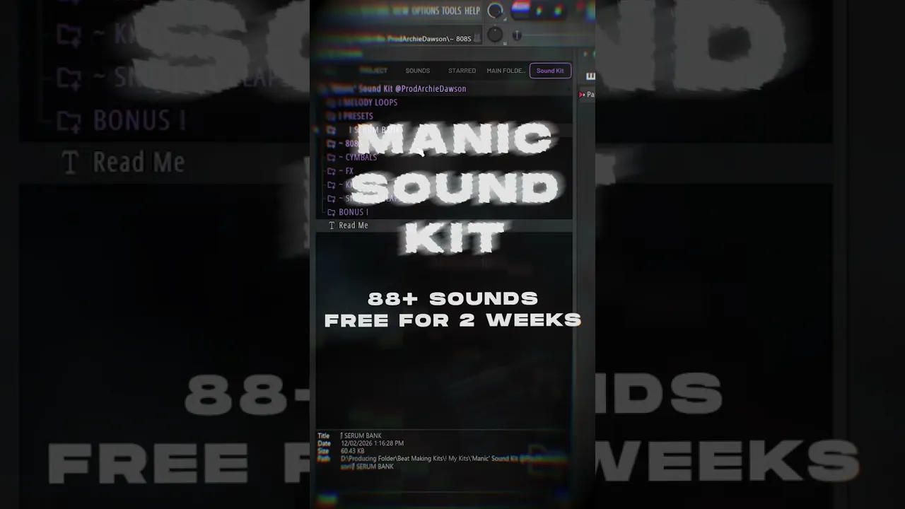 Manic Sound Kit Out Now