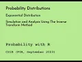 Simulation and Analysis of Exponential Distribution Using Inverse Transform Method