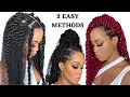 How To Boho Goddess Passion Twists JUMBO TWIST Beginner Friendly RUBBER BAND METHOD Tupo1