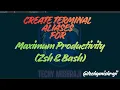 How to Create Terminal Aliases for Maximum Productivity Zsh Bash Stop Typing Long Commands