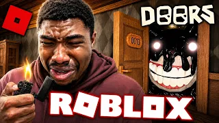 JUGANDO UN JUEGO DE TERROR POR PRIMERA VEZ EN ROBLOX 😱(Doors)