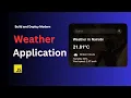 Build And Deploy Modern Weather Application using Javascript html and css for Beginners