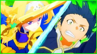 kirito explodes kirito vs alice integrity knight sword art online alicization episode 16