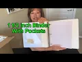 1 inch 3 ring binder with pockets by XRUNMIX