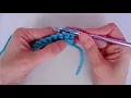Punto Derecho en Crochet (ida y vuelta) paso a paso