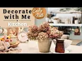 Early Fall Kitchen Decorate with Me 2024 Fall Decorating Ideas DIY Leaf Stem