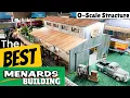 The BEST Menards Building O-Gauge Lumber Yard Review Close-up