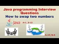 How to swap two numbers with without variable Automation testing interview question