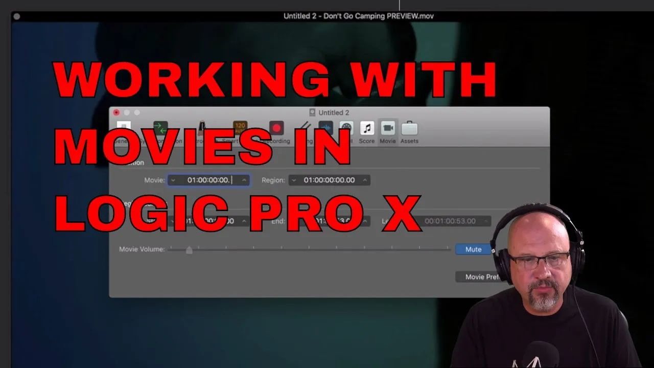 LOGIC PRO X (10.5) Tutorial | WORKING WITH MOVIES