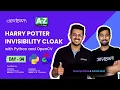 LIVE DAY 04 - Harry Potter Invisibility Cloak with Python and OpenCV COMPLETE in 7
