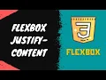 40 Distribute Space between flex items on main axis using justify-content property in Flexbox - CSS