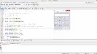 Netbeans Simple Calculator tutorial Code In Discription