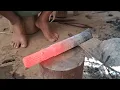Download Lagu Make a Meat Cleaver Knife from Axl #blacksmith #viralvideo #youtube 