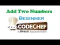 Add Two Numbers CodeChef Beginner Level Problem Solved in C