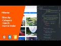 Items and image Filter Using Filterizr Plugin