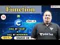 Call by value Call by Reference in C Part-4 Functions in C Tpoint Tech