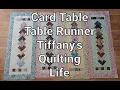 Card Table Free Table Runner Pattern