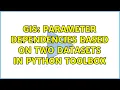 GIS Parameter dependencies based on two datasets in Python toolbox