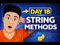 Day 18 Python Tutorial in Telugu String Methods Explained