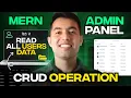 CRUD in MERN Stack Admin User Page with React JS by Fetching Data from Back-End