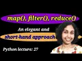 Python Lect 27 Map Filter and Reduce Functions Python Tutorial