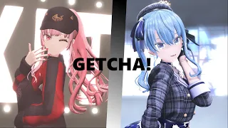 Download 【MMD】GETCHA!【星街すいせい/森カリオペ】[4K60fps] MP3