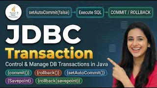 JDBC Transactions Explained Commit Rollback Savepoint with Example Hindi English