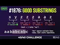 1876 Substrings of Size Three with Distinct Characters 40 Days Challenge