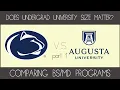 Big vs Small School Programs Interview with a Pre-med Creator at Penn State part 1