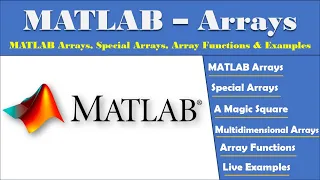 MATLAB Arrays MATLAB Special Arrays A Magic Square Multidimensional Arrays Array Functions