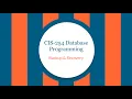 CIS-254 SQL Server Backup Recovery