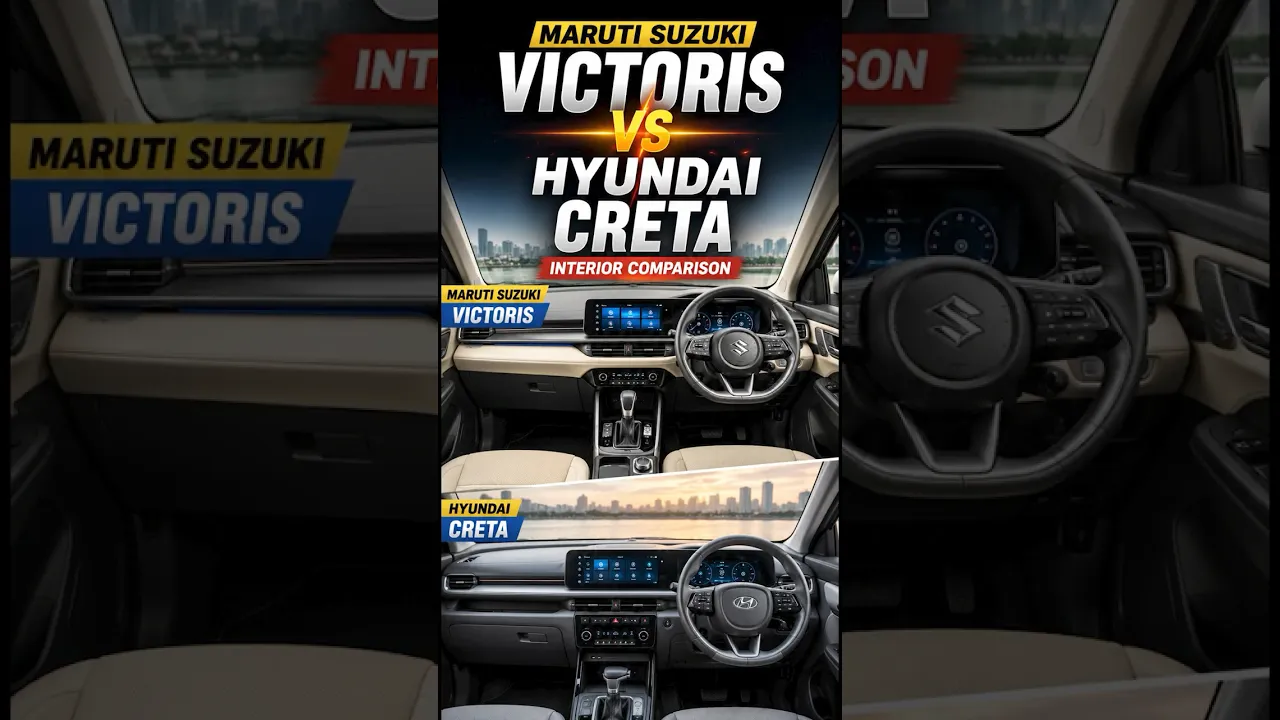 Hyundai Creta vs Maruti Suzuki Victoris Interior Comparison Which SUV Feels More Premium?