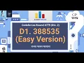 D1 388535 Easy Version Codeforces Round Div 2