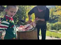 Peaceful Rural Life of a Hutsul Family | Cooking Lunch in a Wood-Fired Oven in the Carpathians