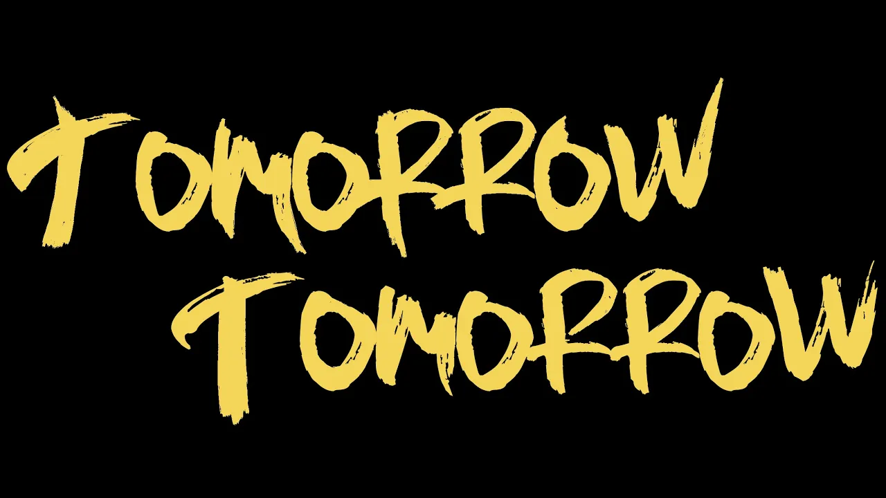 Tomorrow Tomorrow Short Film Trailer