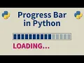 How To Add A Progress Bar In Python With Just One Line - Python Tutorial