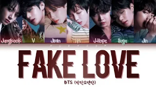 BTS (방탄소년단) - FAKE LOVE (Color Coded Lyrics Eng/Rom/Han/가사)