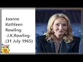 Joanne Kathleen Rowling J K Rowling EA