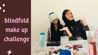 Download BLINDFOLDED MAKEUP CHALLENGE!!**GONE WRONG**😱😱 MP3