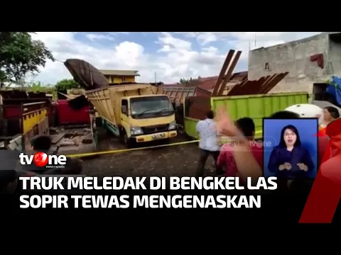 Truk Meledak saat Servis di Bengkel, Sopir Tewas Mengenaskan