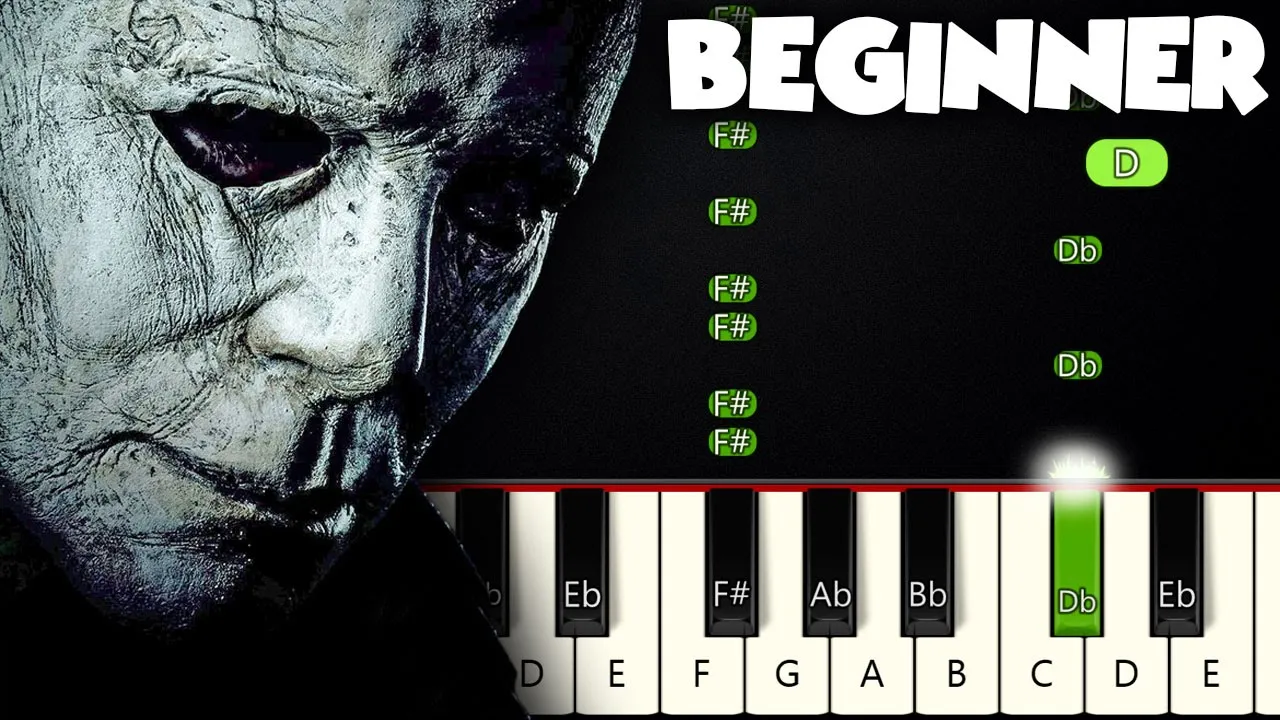 Halloween Theme - Michael Myers | BEGINNER PIANO TUTORIAL + SHEET MUSIC by Betacustic