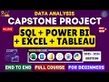 The ULTIMATE Data Analytics Capstone Project 2026 Power BI SQL Excel Tableau Masterclass