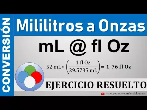 Download MP3 Conversión de  Mililitros (mL) a Onzas (fl Oz) - (mL a fl Oz)