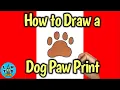 How to Draw a Dog Paw Print